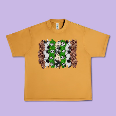 Soccer Brushstroke Urban Heavy Tee Designed By Zillion Design Studio