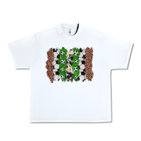 White soccer brushstroke Urban Heavy Tee - Zillion Design Studio