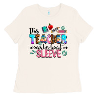 Bone this teacher wears her heart on sleeve Ladies Tee - AdoDesignShop