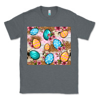 Charcoal Heather Easter eggs cowhide leopard tumbler Easter Day Classic Tee - Neo Western