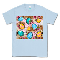 Dusty Blue Easter eggs cowhide leopard tumbler Easter Day Classic Tee - Neo Western