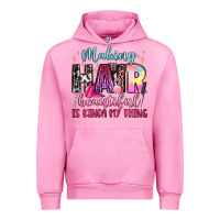 Fuchsia Pink making hair beautiful is kinda my thing Urban Hoodie - LillyAllenDesigns