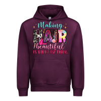 Mauve Wine making hair beautiful is kinda my thing Urban Hoodie - LillyAllenDesigns