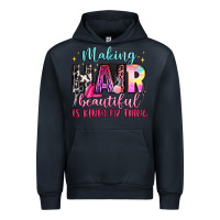 Navy making hair beautiful is kinda my thing Urban Hoodie - LillyAllenDesigns