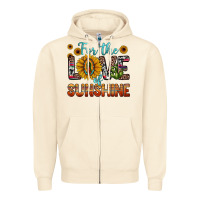 Sandshell for the love of sunshine sunflower our lady of guadalupe Zipper Hoodie - JahusDesignShop