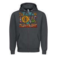Smoke for the love of sunshine sunflower our lady of guadalupe Zipper Hoodie - JahusDesignShop