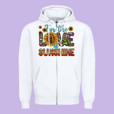 For The Love Of Sunshine Sunflower Our Lady Of Guadalupe Zipper Hoodie Designed By Jahusdesignshop