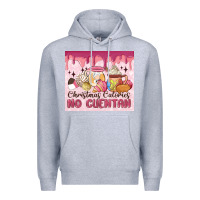 Heather Grey christmas calories no cuentan Premium Hoodie - MaliasSmallBusiness