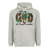 Moon Dust with god all things are possible gemstone cross Heavyweight Hoodie - Jasminsmagicworld