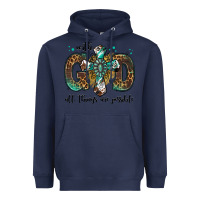 Navy with god all things are possible gemstone cross Heavyweight Hoodie - Jasminsmagicworld