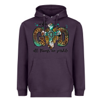 Plum with god all things are possible gemstone cross Heavyweight Hoodie - Jasminsmagicworld