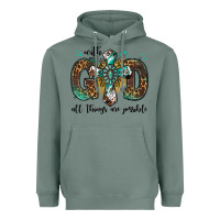 Sage with god all things are possible gemstone cross Heavyweight Hoodie - Jasminsmagicworld