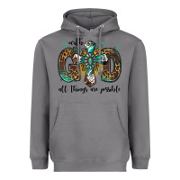Storm with god all things are possible gemstone cross Heavyweight Hoodie - Jasminsmagicworld