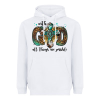 White with god all things are possible gemstone cross Heavyweight Hoodie - Jasminsmagicworld
