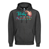 Charcoal Heather totally nailed bbs Zipper Hoodie - BundleAndBundleShop