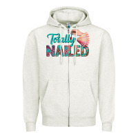 Oatmeal Heather totally nailed bbs Zipper Hoodie - BundleAndBundleShop