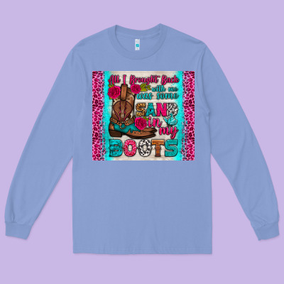 All I Brought Back With Me Was Some Sand In My Boots Tumbler Long Sleeve Tee Designed By Hra Design Shop