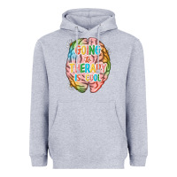 Heather Grey going to therapy is cool Heavyweight Hoodie - NancyCooperArtShop
