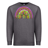 Charcoal Heather mardi gras rainbow Premium Sweatshirt - Jasminsmagicworld