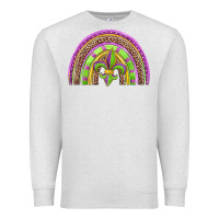 Oatmeal Heather mardi gras rainbow Premium Sweatshirt - Jasminsmagicworld