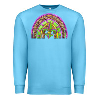 Ocean Blue mardi gras rainbow Premium Sweatshirt - Jasminsmagicworld