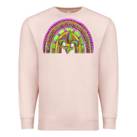 Pale Pink mardi gras rainbow Premium Sweatshirt - Jasminsmagicworld