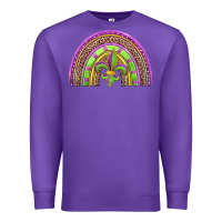 Purple mardi gras rainbow Premium Sweatshirt - Jasminsmagicworld