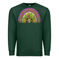 Sports Green mardi gras rainbow Premium Sweatshirt - Jasminsmagicworld