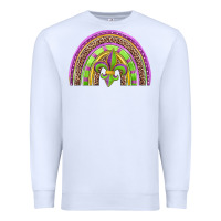 White mardi gras rainbow Premium Sweatshirt - Jasminsmagicworld