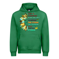 Emerald inspirational flower and quote design Urban Hoodie - LillyAllenDesigns