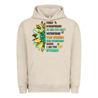 Pigment French Oak inspirational flower and quote design Urban Hoodie - LillyAllenDesigns