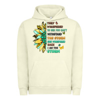 Pigment Pistachio inspirational flower and quote design Urban Hoodie - LillyAllenDesigns