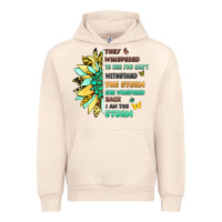 Sandshell inspirational flower and quote design Urban Hoodie - LillyAllenDesigns