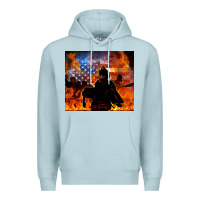 Blue Mist western firefighters Premium Hoodie - MaliasSmallBusiness