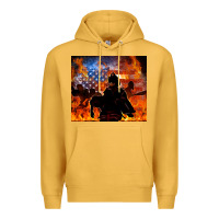 Mustard western firefighters Premium Hoodie - MaliasSmallBusiness