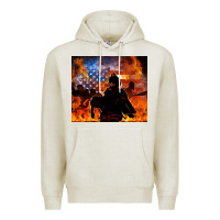 Oatmeal Heather western firefighters Premium Hoodie - MaliasSmallBusiness