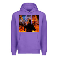 Purple western firefighters Premium Hoodie - MaliasSmallBusiness