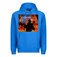 True Royal western firefighters Premium Hoodie - MaliasSmallBusiness