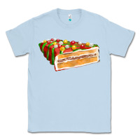 Dusty Blue red christmas cake fa element 1 Classic Tee - FaDigitalArtStudio