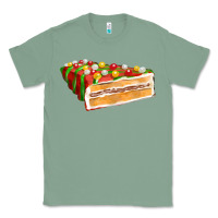 Sage red christmas cake fa element 1 Classic Tee - FaDigitalArtStudio