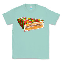 Seafoam red christmas cake fa element 1 Classic Tee - FaDigitalArtStudio