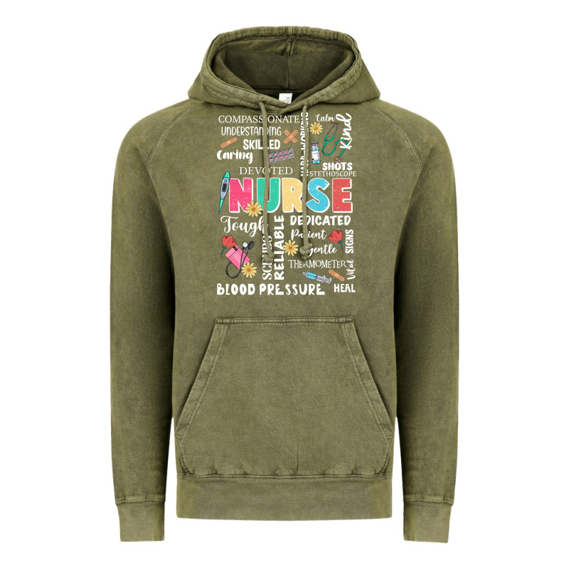 Nurse Word Vintage Hoodie by JahusDesignShop | Teevron