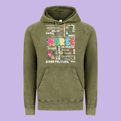 Nurse Word Vintage Hoodie Designed By Jahusdesignshop