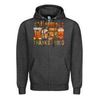 Charcoal Heather western happy thanksgiving bbs Zipper Hoodie - BundleAndBundleShop