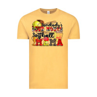 Vintage Mustard somebody's loud mouth softball mama Vintage Tee - Zillion Design Studio