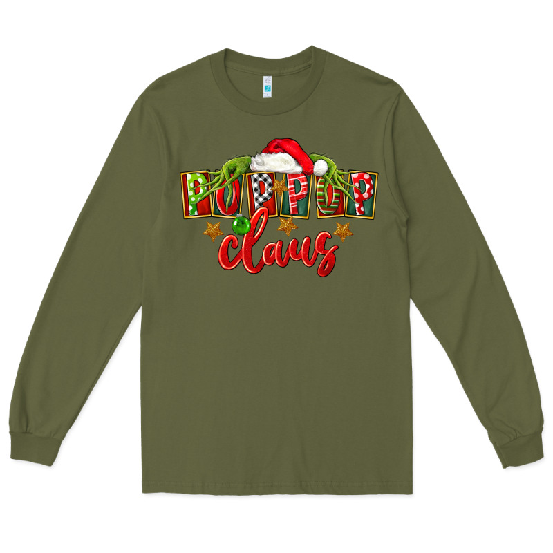 Christmas Pop Pop Claus Long Sleeve Tee by FaDigitalArtStudio | Teevron