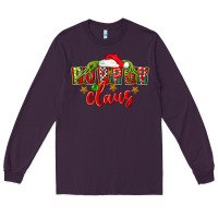 Plum christmas pop pop claus Long Sleeve Tee - FaDigitalArtStudio