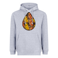 Heather Grey Fall Teardrop Heavyweight Hoodie - LillyAllenDesigns