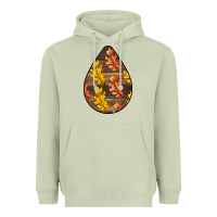 Matcha Fall Teardrop Heavyweight Hoodie - LillyAllenDesigns