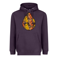 Plum Fall Teardrop Heavyweight Hoodie - LillyAllenDesigns